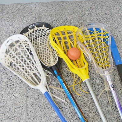 Four Lacrosse Sticks