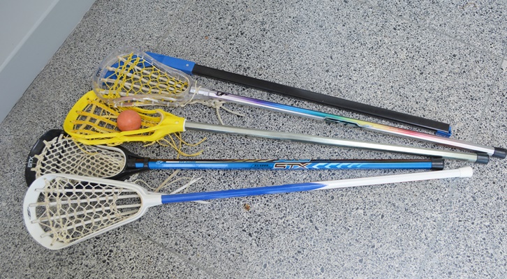 Four Lacrosse Sticks