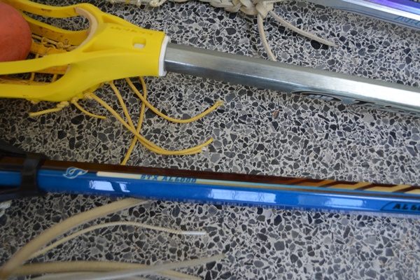 Four Lacrosse Sticks