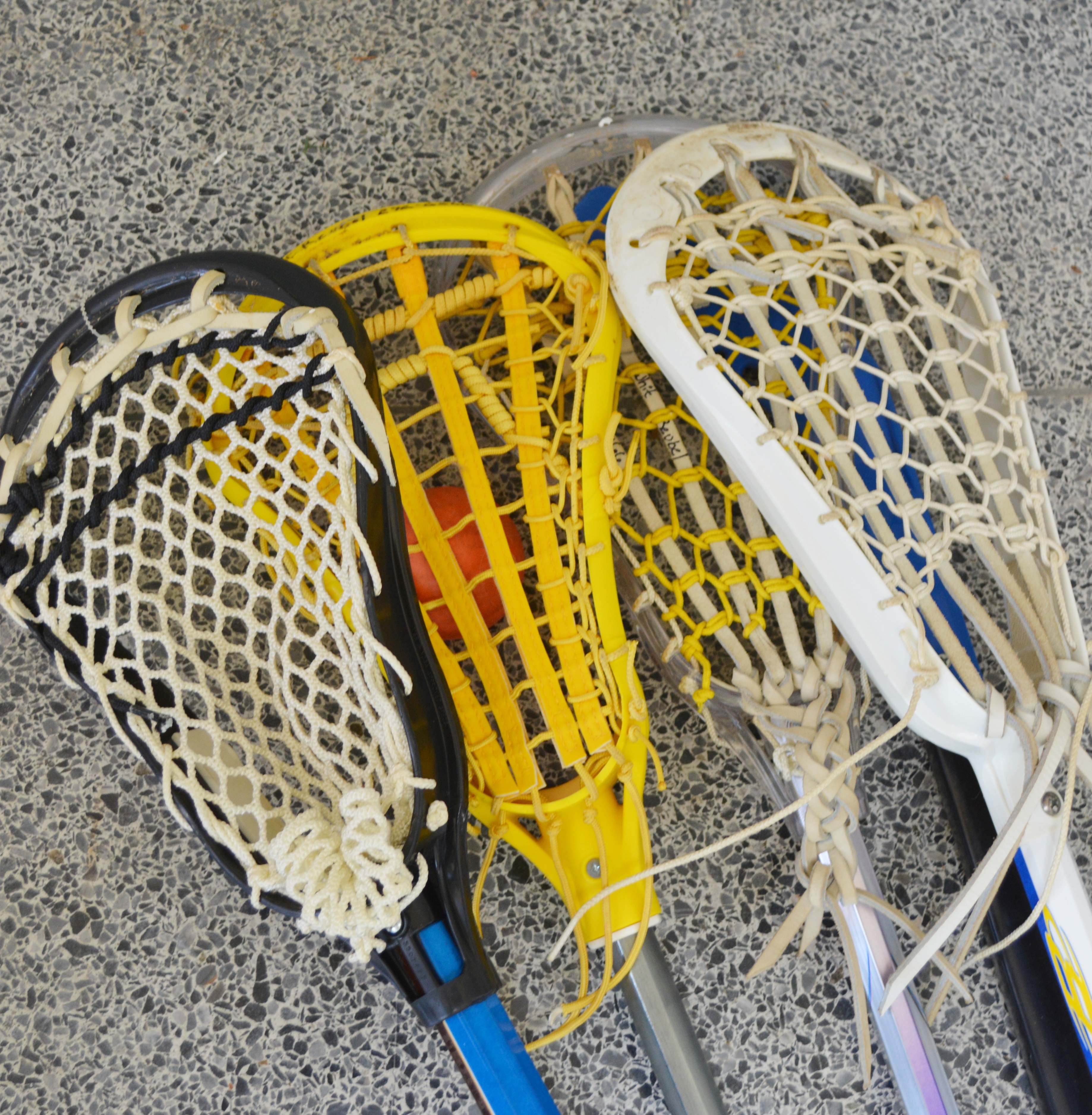 Four Lacrosse Sticks