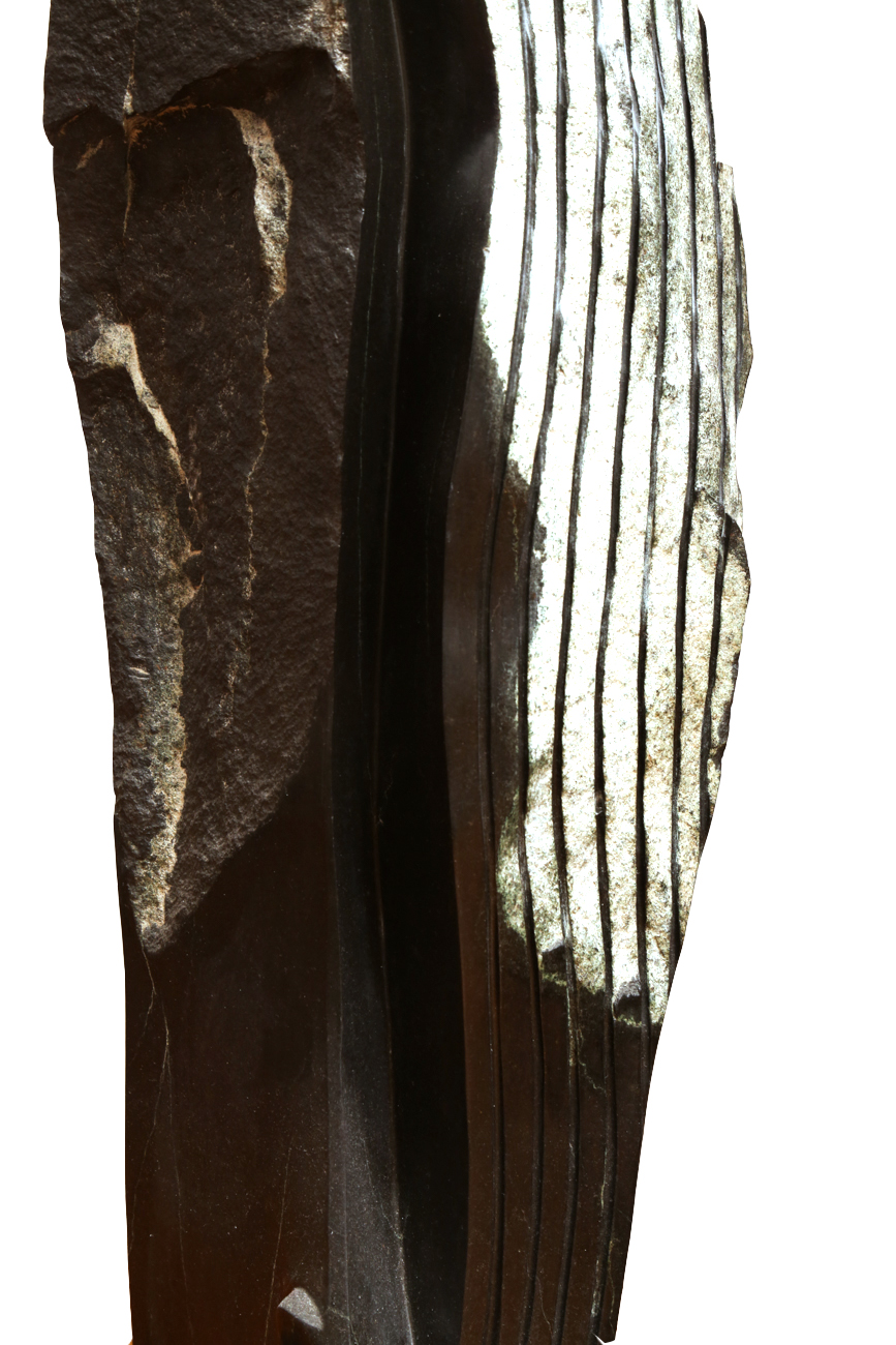 Very Large Shona Stone Sculpture Signed "W.B."