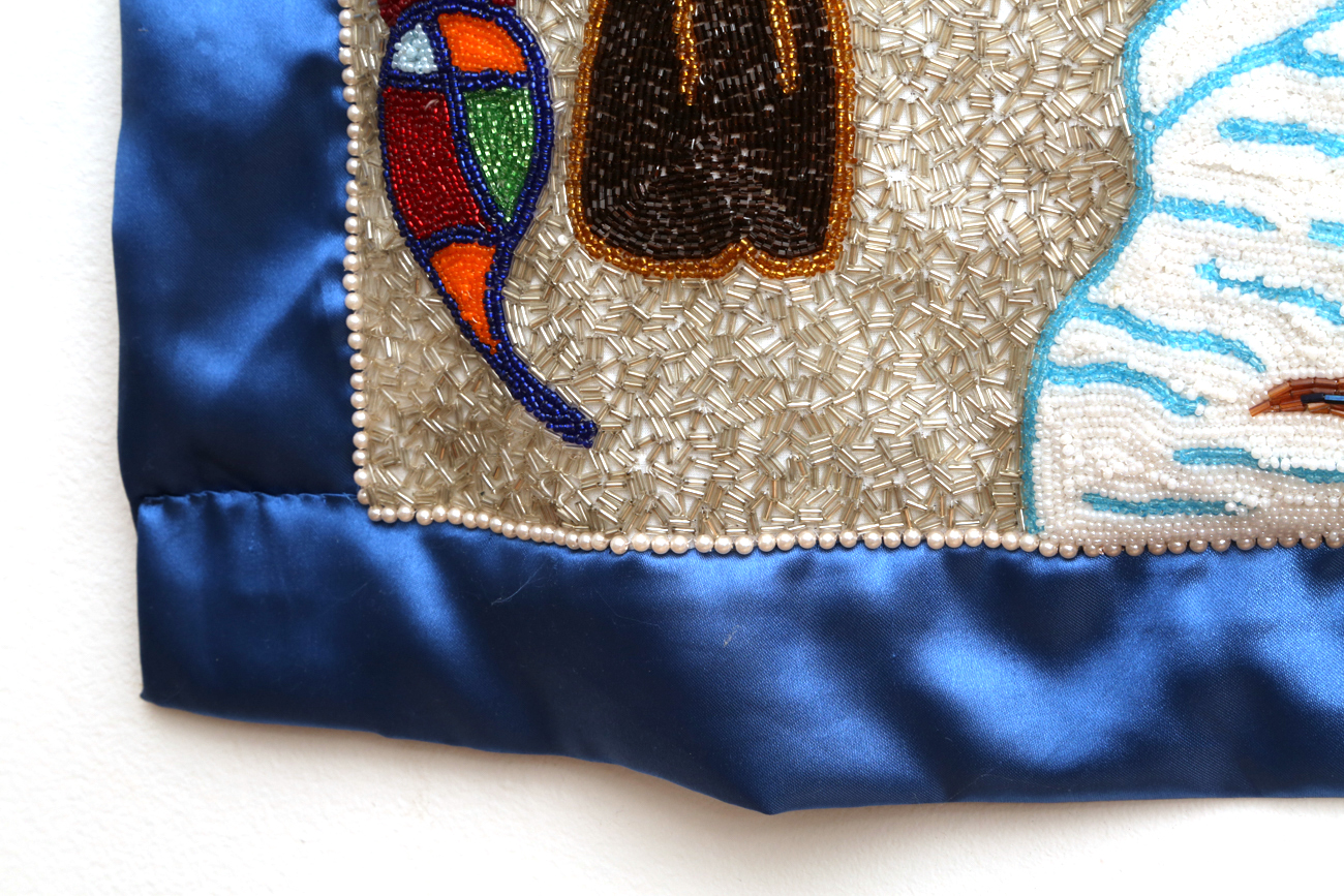 Sasi Nanbwa / M. Delice Intricate Hand Beaded Tapestry On Silk