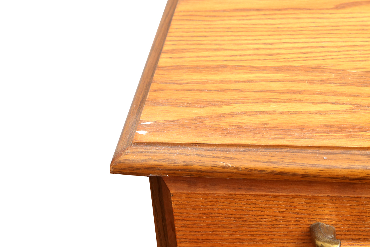 Oak Kneehole Desk by Riverside Furniture