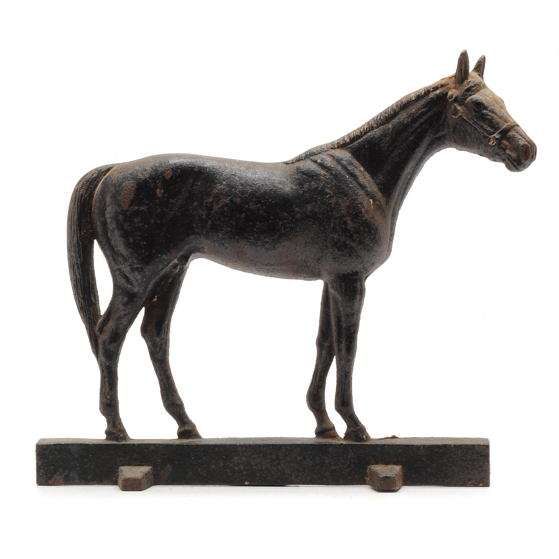 Vintage Virginia Metalcrafters Cast Iron Horse Doorstop