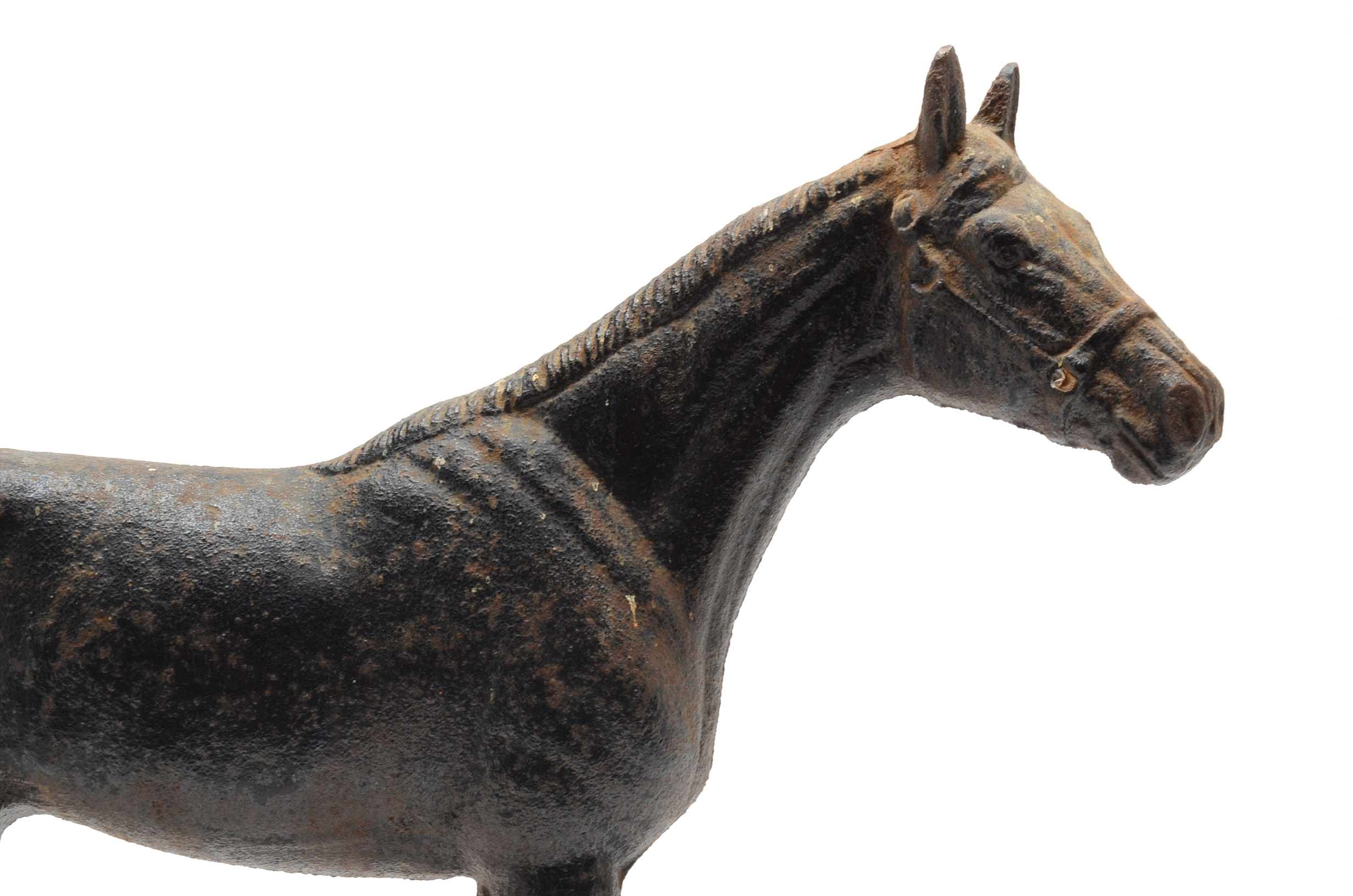 Vintage Virginia Metalcrafters Cast Iron Horse Doorstop