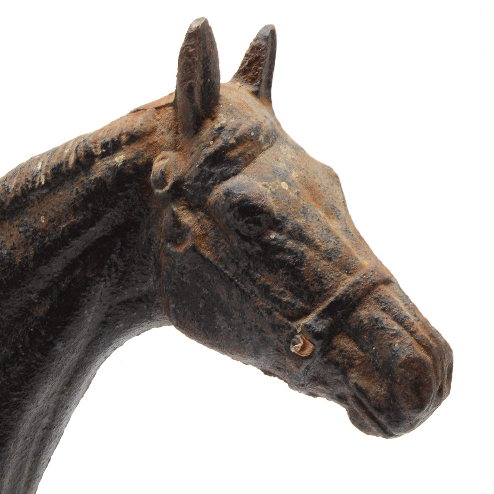 Vintage Virginia Metalcrafters Cast Iron Horse Doorstop