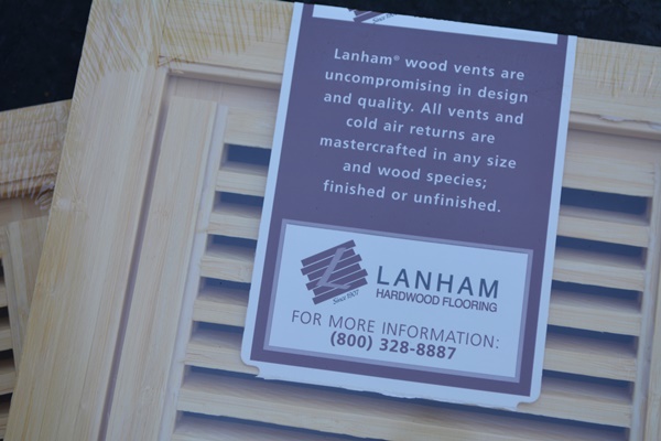 Four Lanham Wood Floor Vents