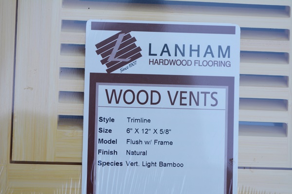 Four Lanham Wood Floor Vents