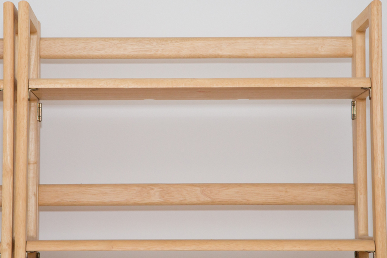 Collapsable Oak Bookshelf