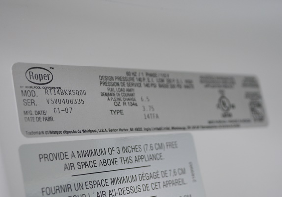 Roper By Whirpool Refrigerator