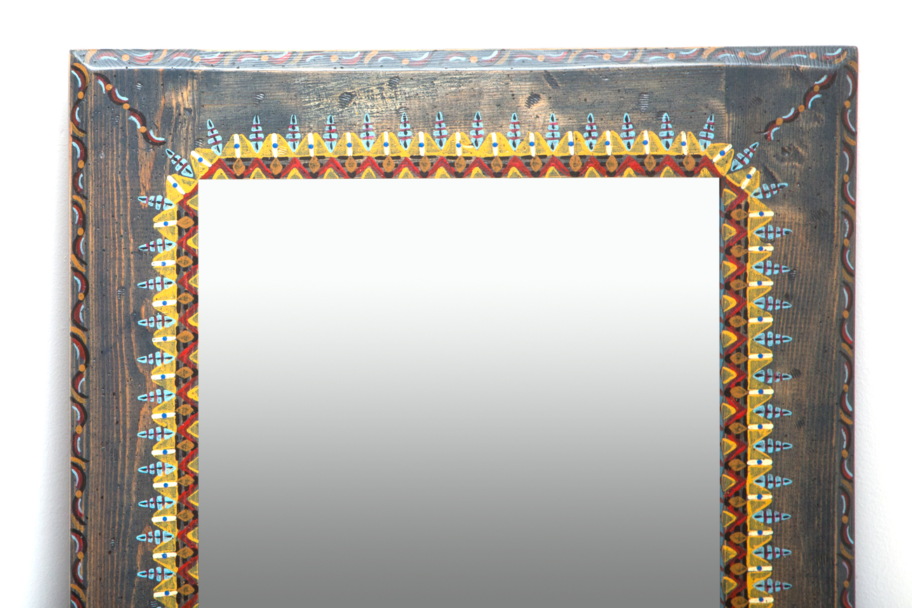 David Marsh "Old Navy Frame" Hand Painted Wall Mirror