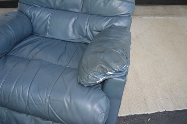 Faux Leather Recliner