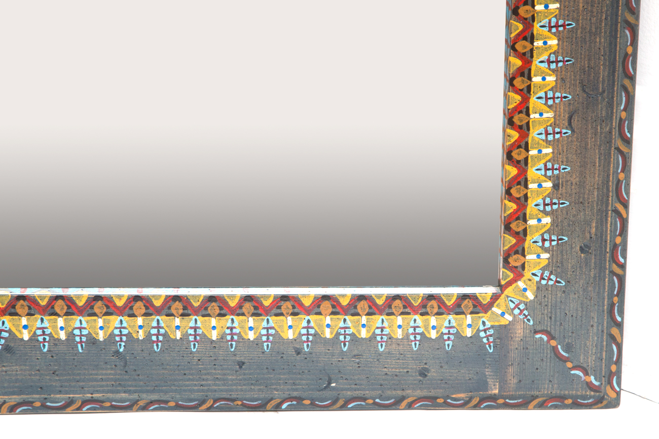 David Marsh "Old Navy Frame" Hand Painted Wall Mirror