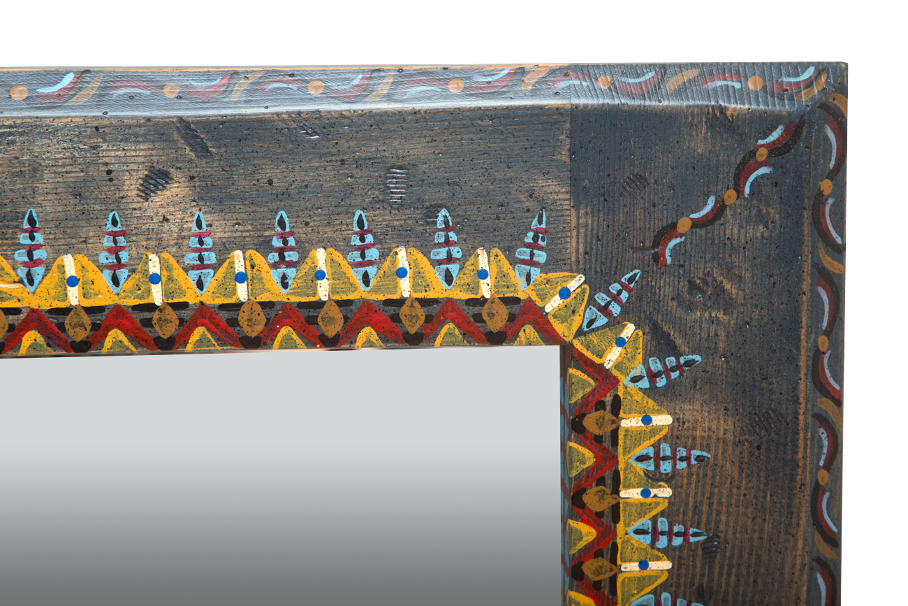 David Marsh "Old Navy Frame" Hand Painted Wall Mirror