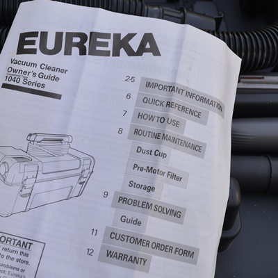 Eureka Vacuum Cleaner 1040 Series, Orbit Washer and Auto Steamer