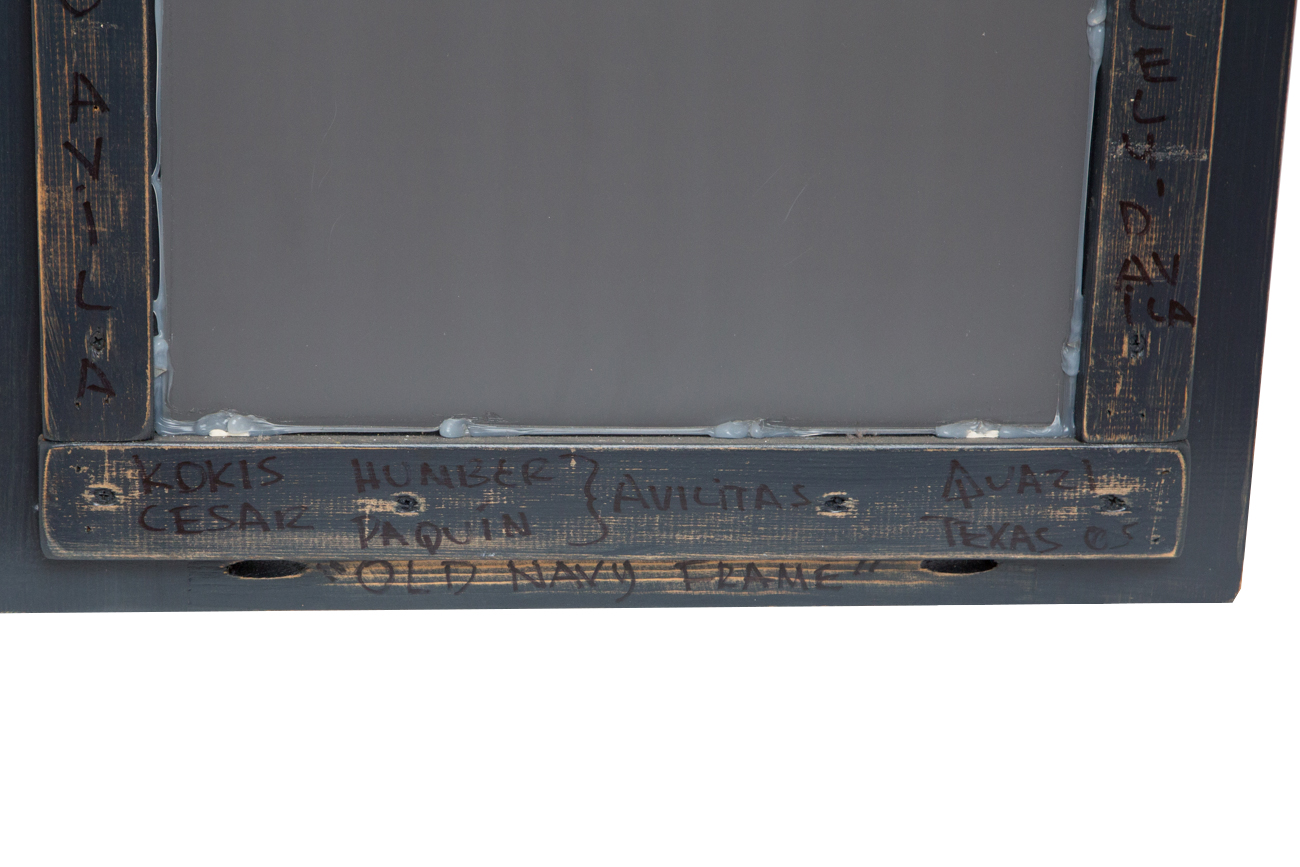 David Marsh "Old Navy Frame" Hand Painted Wall Mirror