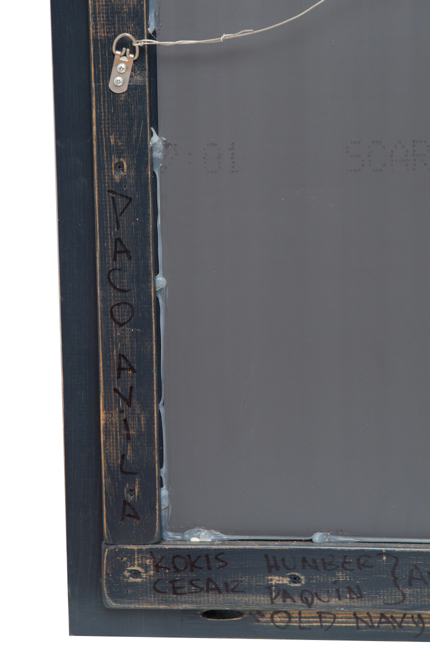 David Marsh "Old Navy Frame" Hand Painted Wall Mirror