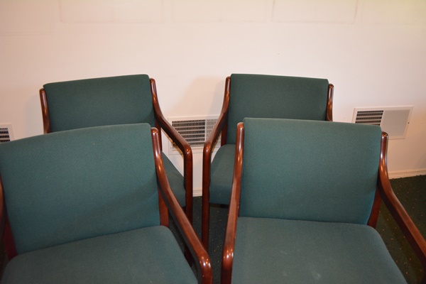 Four Upholstered Armchairs by Chromcraft