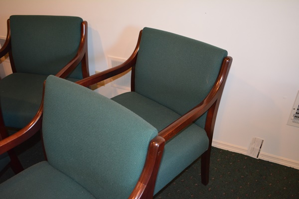 Four Upholstered Armchairs by Chromcraft