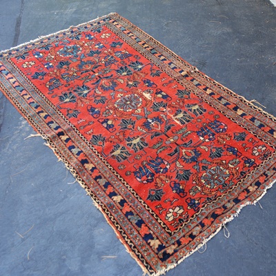 Semi-Antique Mehriban Wool Accent Rug