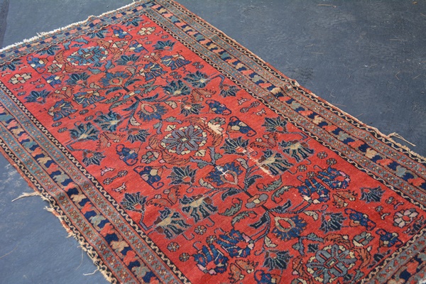 Semi-Antique Mehriban Wool Accent Rug