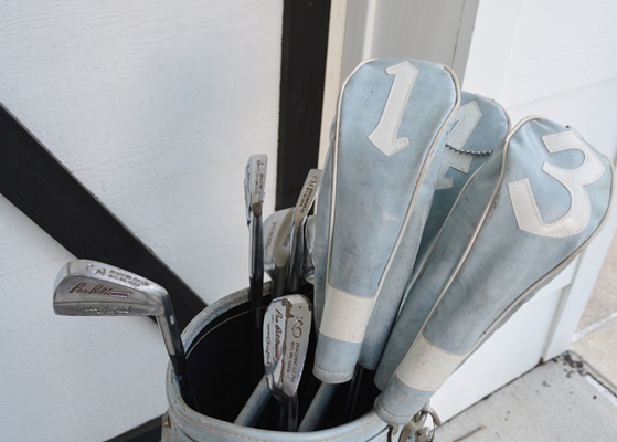 Two Sets of Golf Clubs and Golf Bags