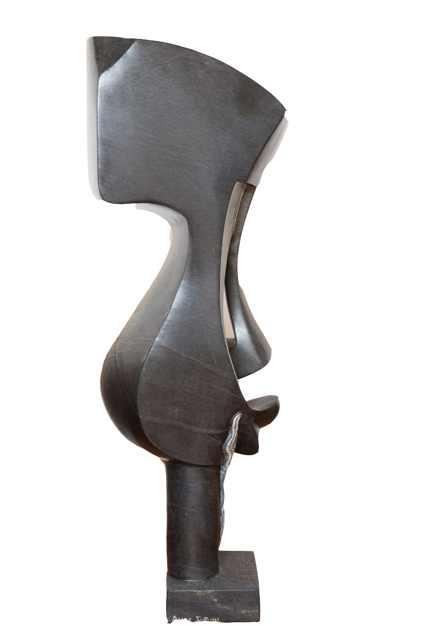 Amos Supuni Large Abstract Shona Stone Sculpture