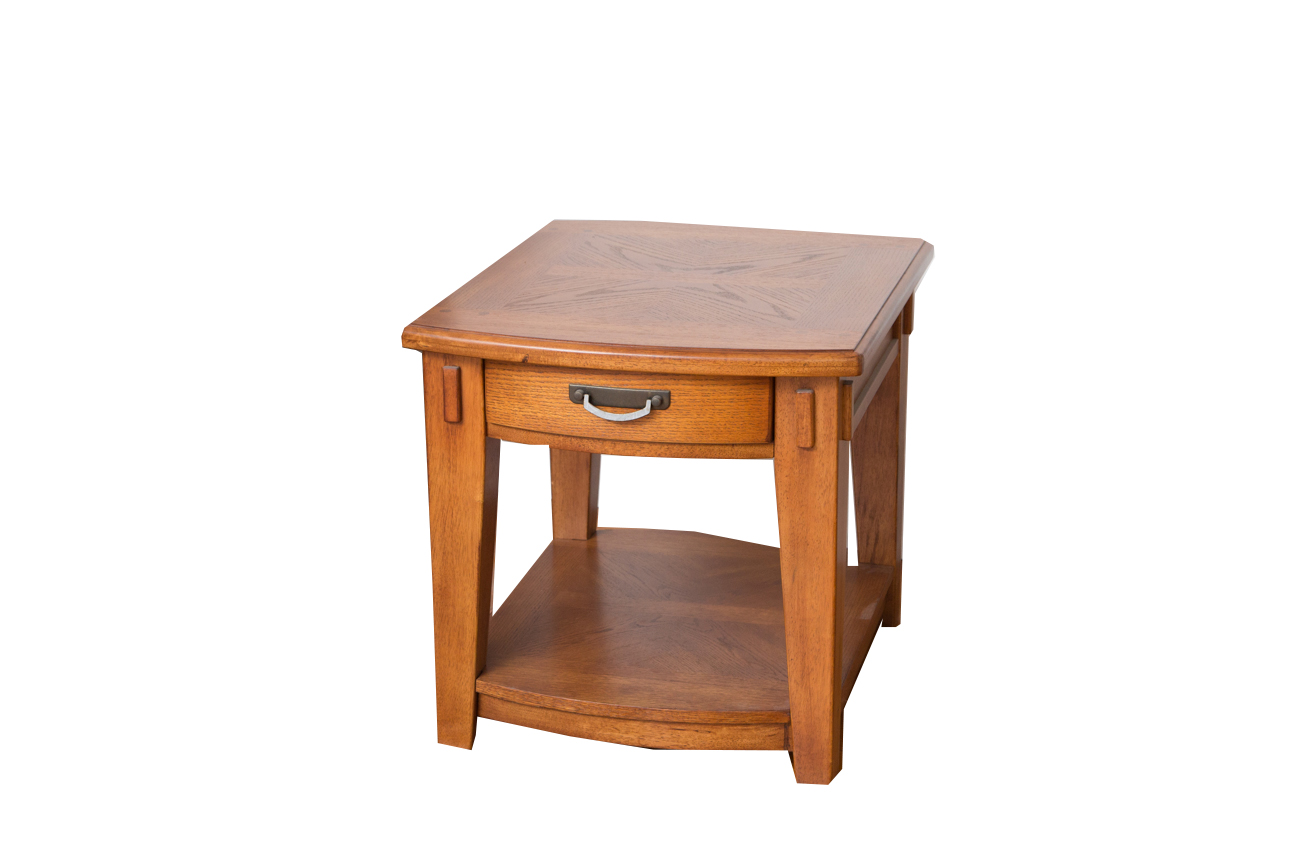 Arts And Crafts Style Oak Side Table