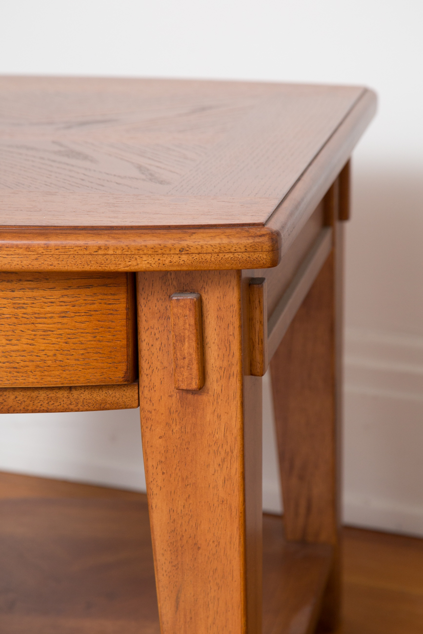 Arts And Crafts Style Oak Side Table