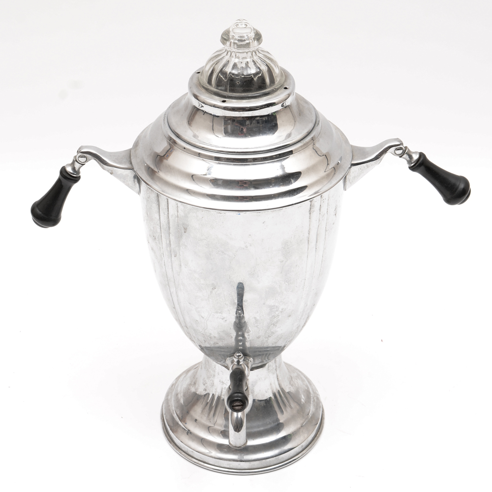 Lehman Brothers Silver Tone Hot Water Urn