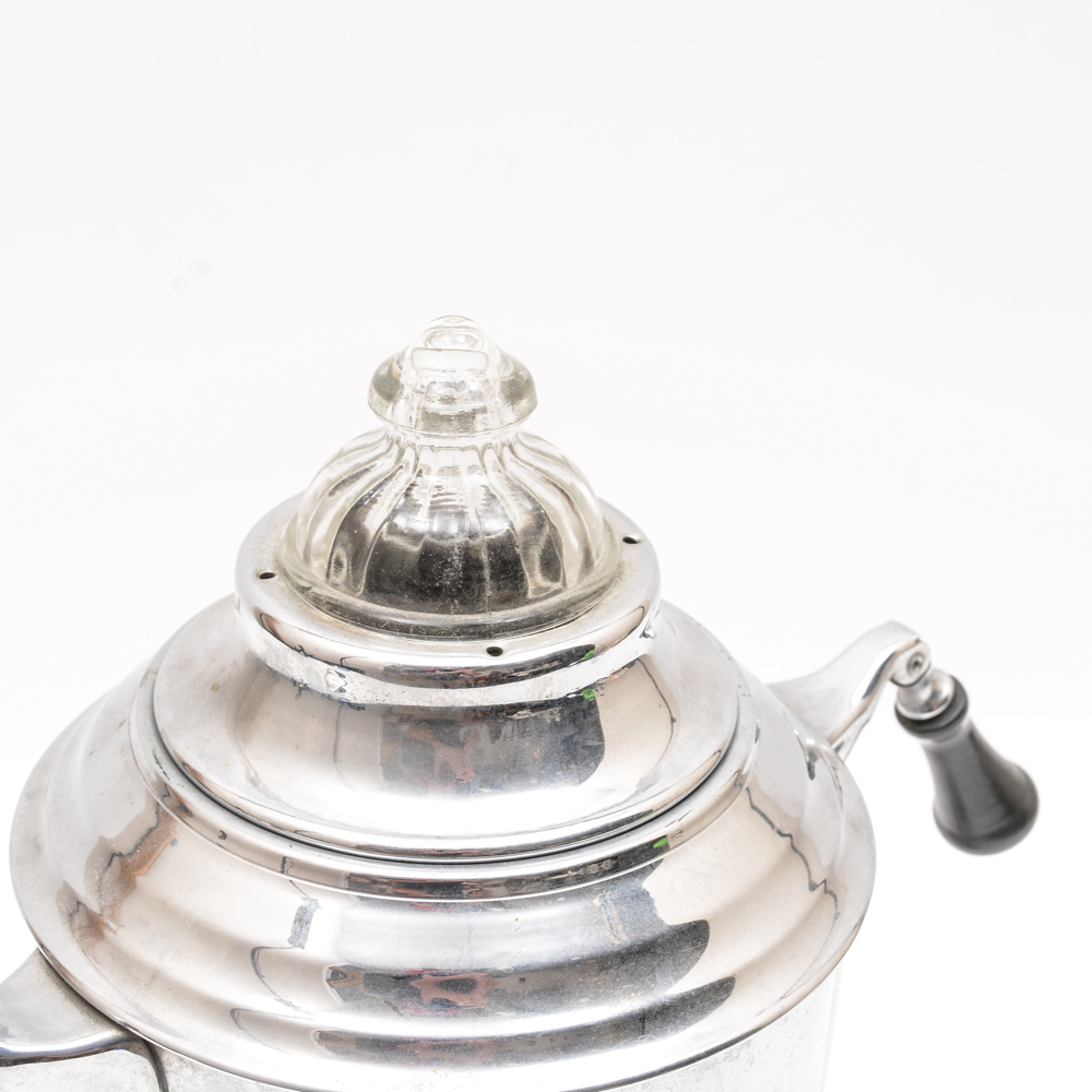 Lehman Brothers Silver Tone Hot Water Urn