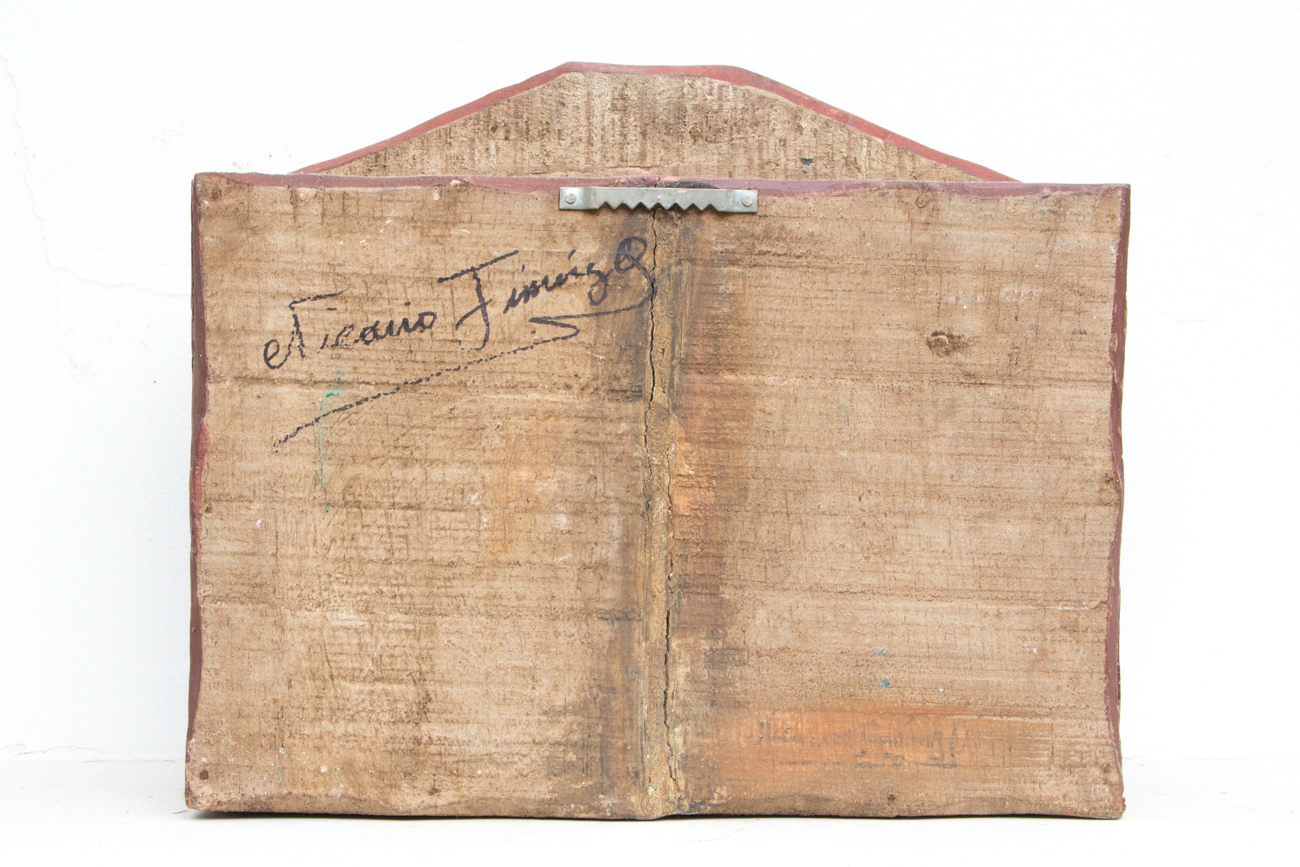 Claudio Jimenez Quispe Handmade "Mask Makers Shop" Peruvian Retablo Sculpture