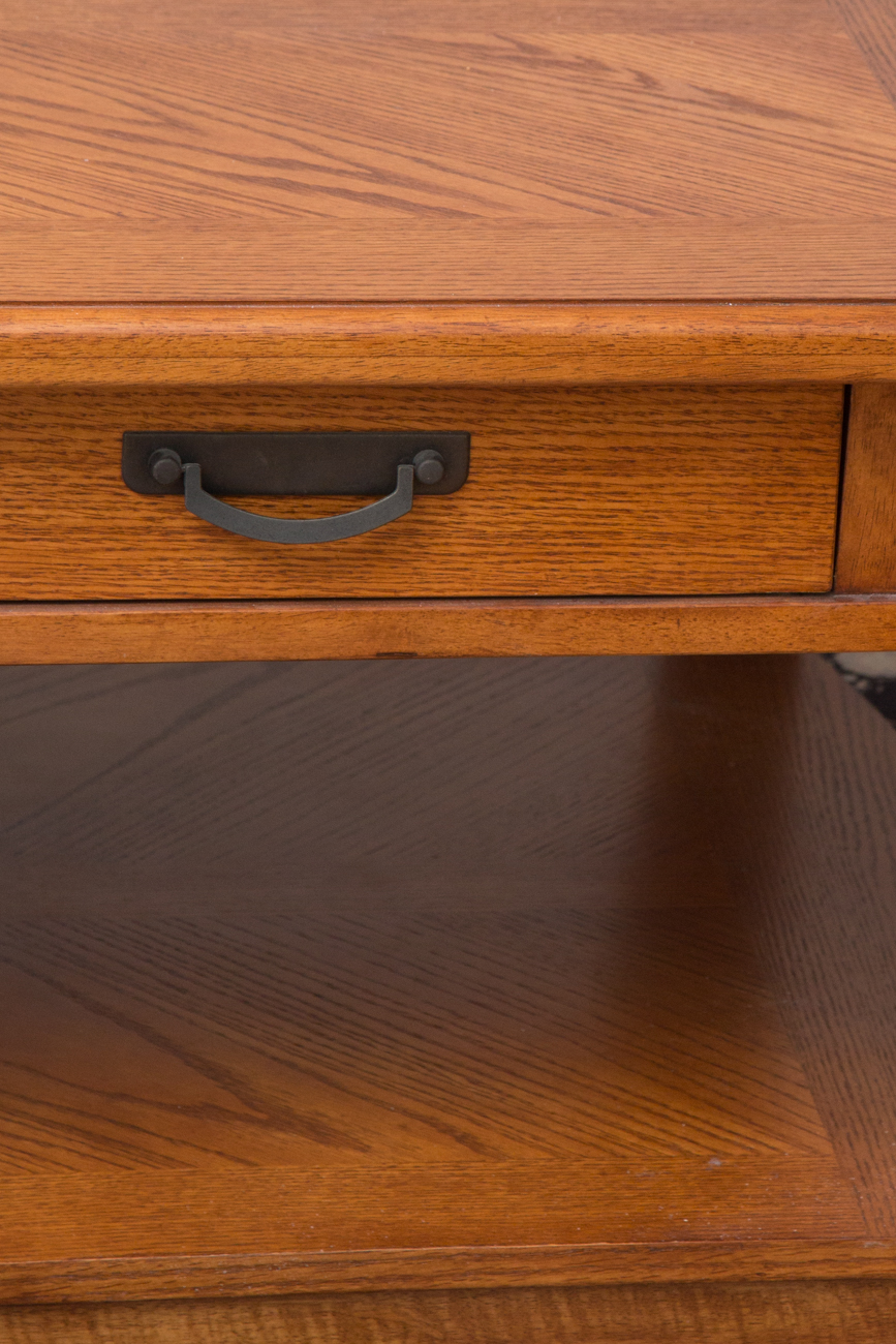 Arts And Crafts Style Oak Coffee Table