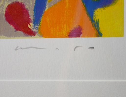 Manuel Anoro "Bodegon Con Mentel" Limited Edition Serigraph