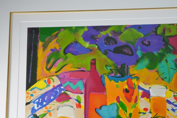 Manuel Anoro "Bodegon Con Mentel" Limited Edition Serigraph