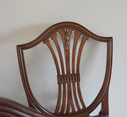 Antique Hepplewhite Dining Chair Set by Schmieg & Kotzian