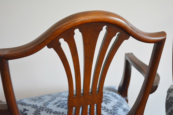 Antique Hepplewhite Dining Chair Set by Schmieg & Kotzian