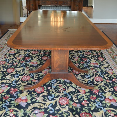 Vintage Duncan Phyfe Style Dining Room Table