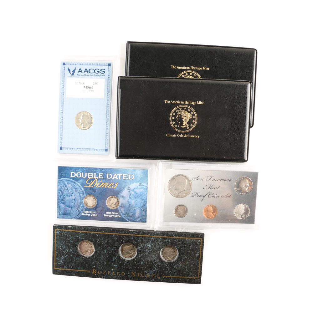 Six Assorted U.S. Coin Sets