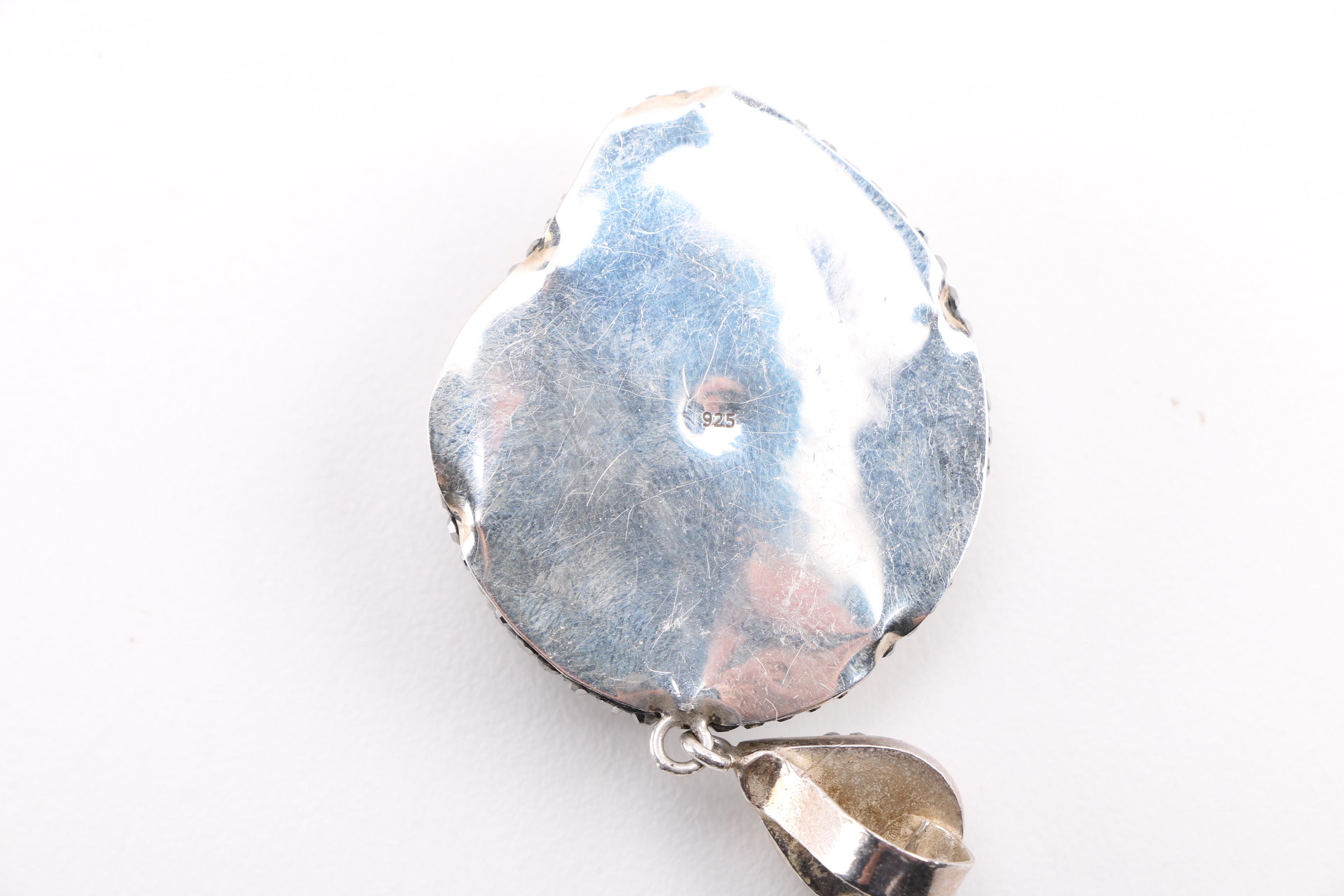 Sterling Silver Jewelry with Marcasite and Topaz Accents