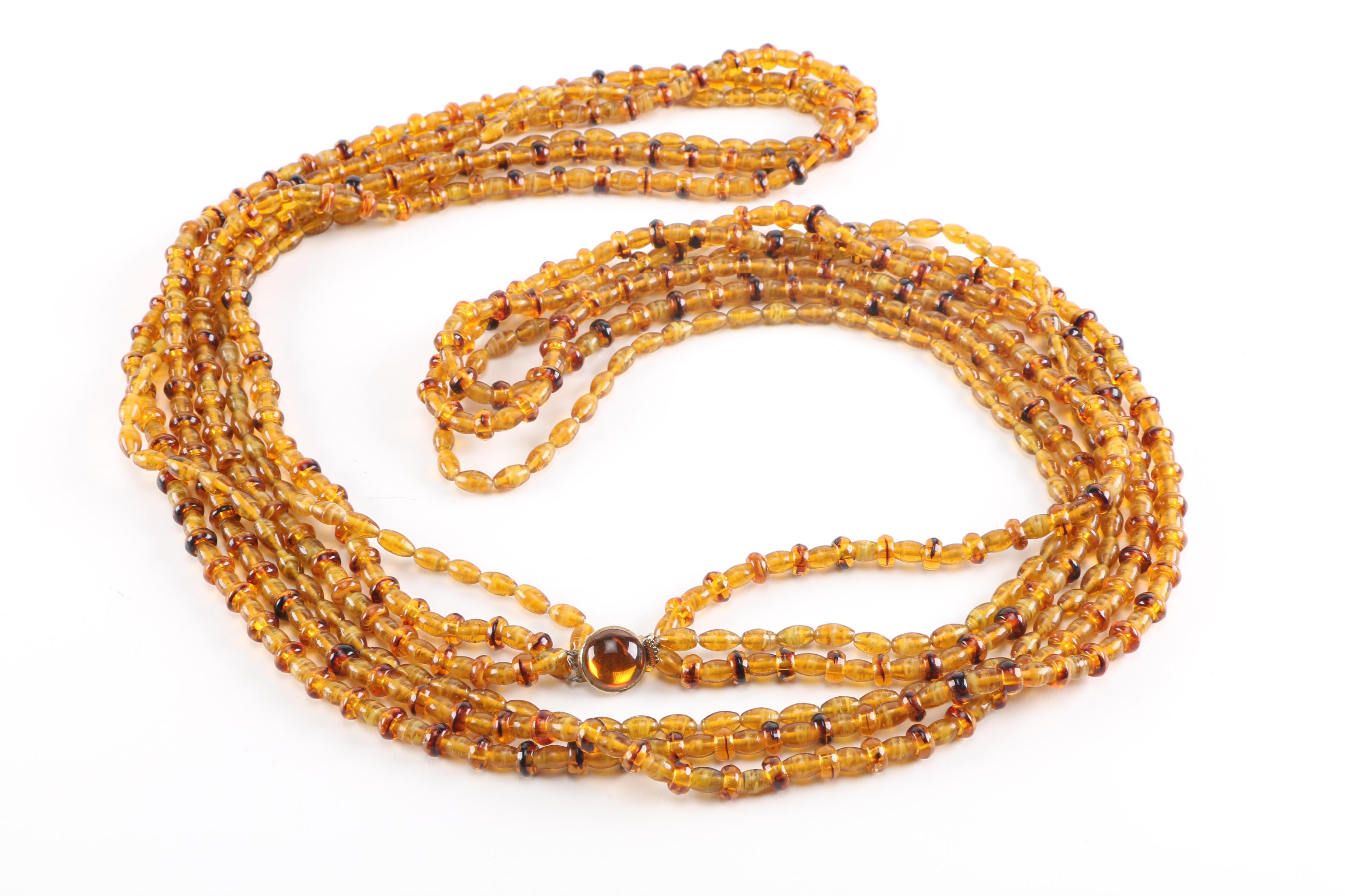Vintage Beaded and Gold Tone Costume Jewelry