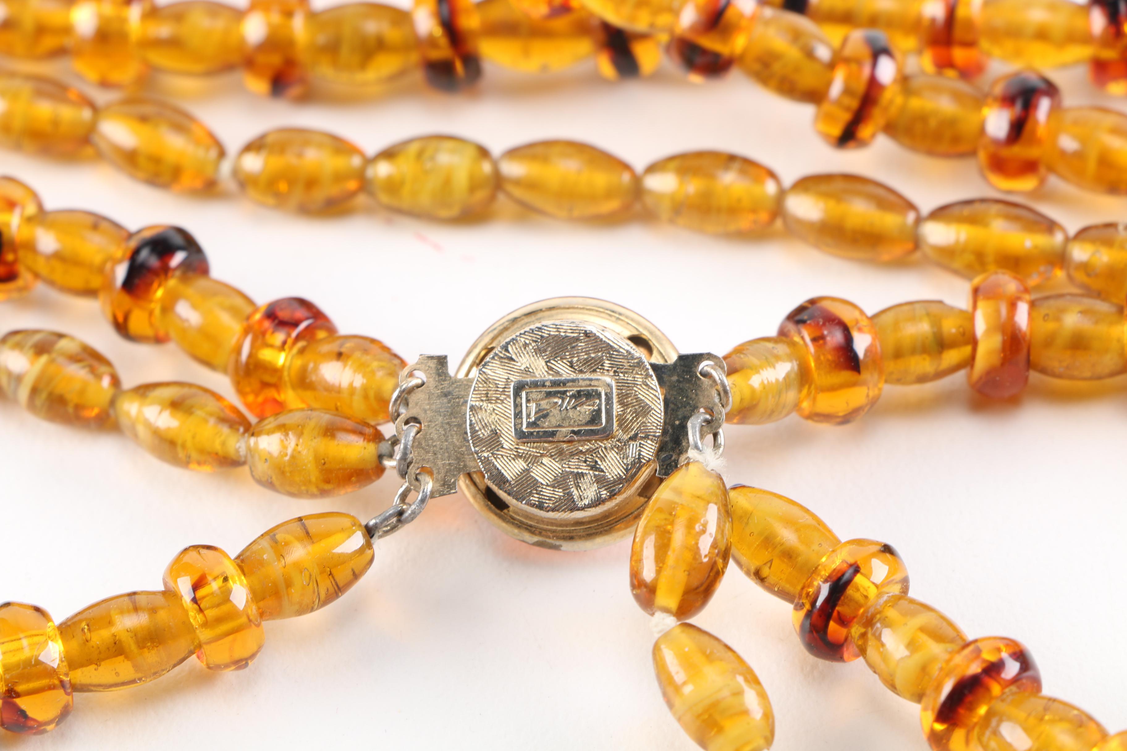 Vintage Beaded and Gold Tone Costume Jewelry