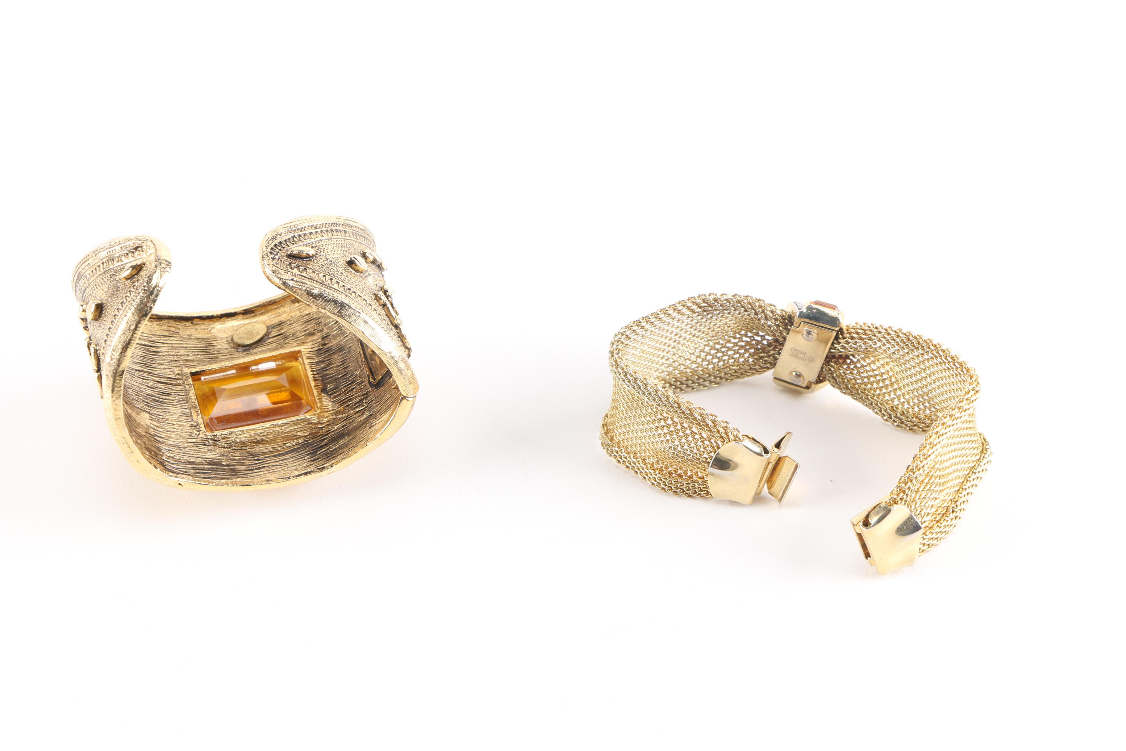 Vintage Beaded and Gold Tone Costume Jewelry