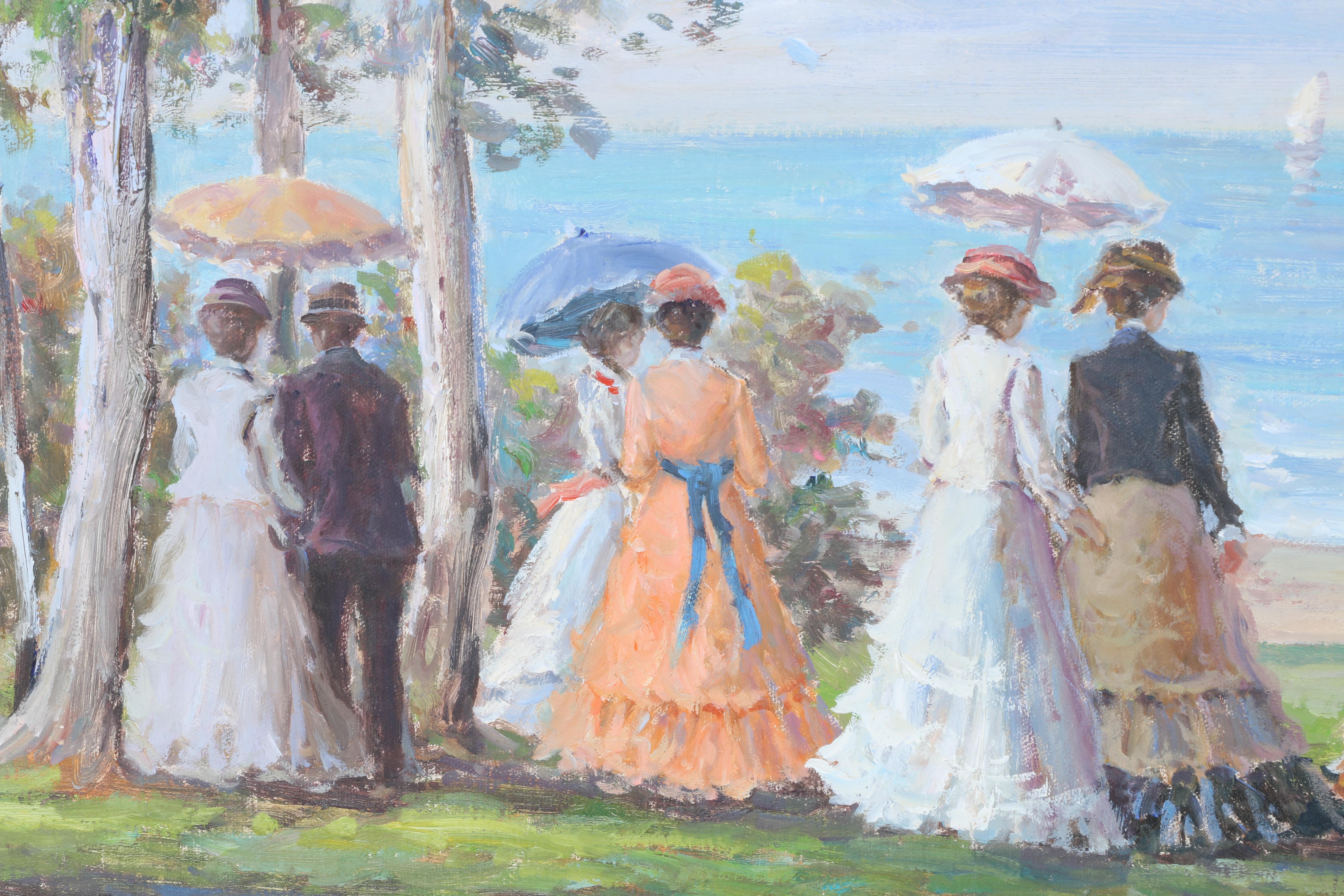 French Impressionistic Oil Painting on Canvas signed Du Rois