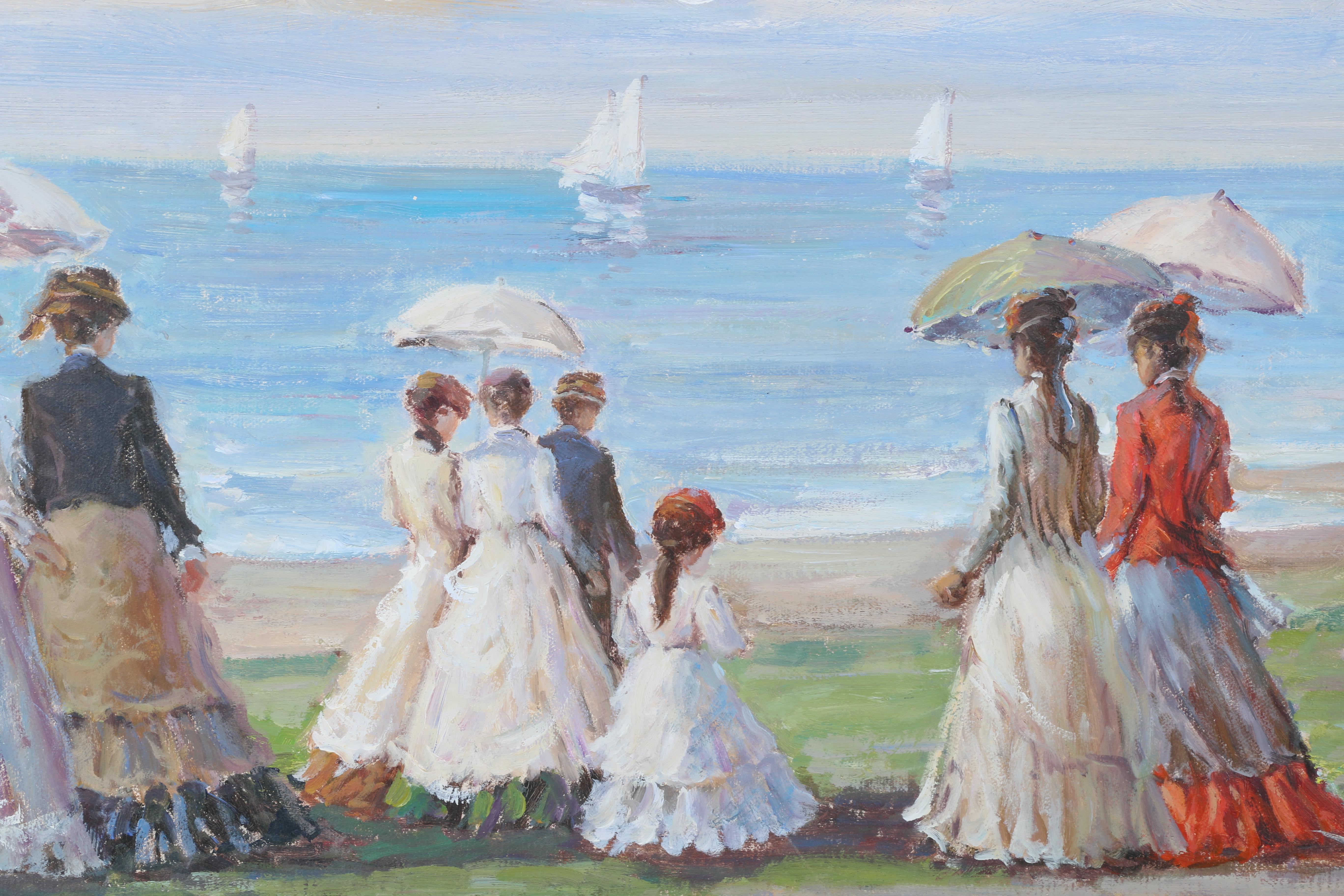 French Impressionistic Oil Painting on Canvas signed Du Rois