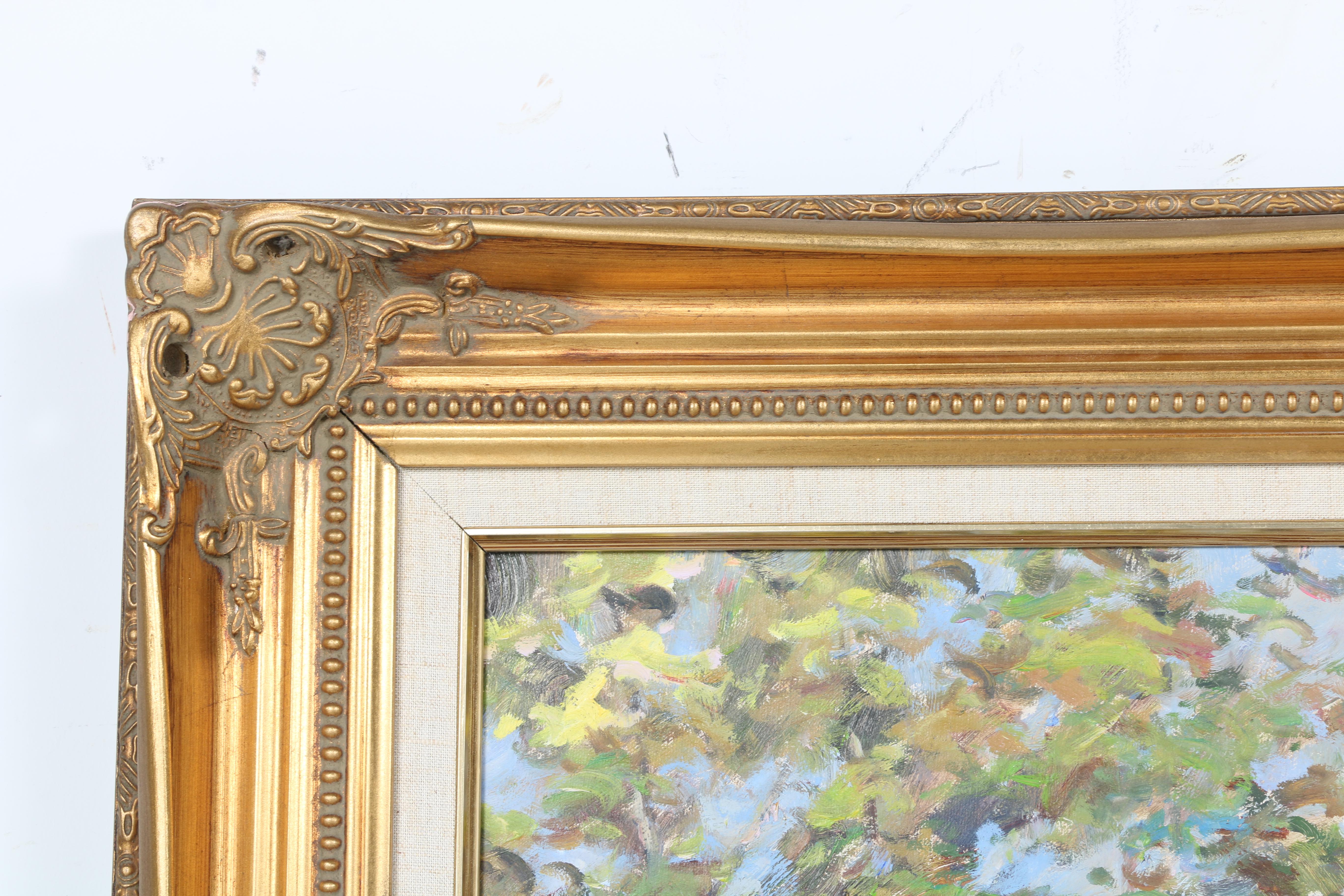 French Impressionistic Oil Painting on Canvas signed Du Rois