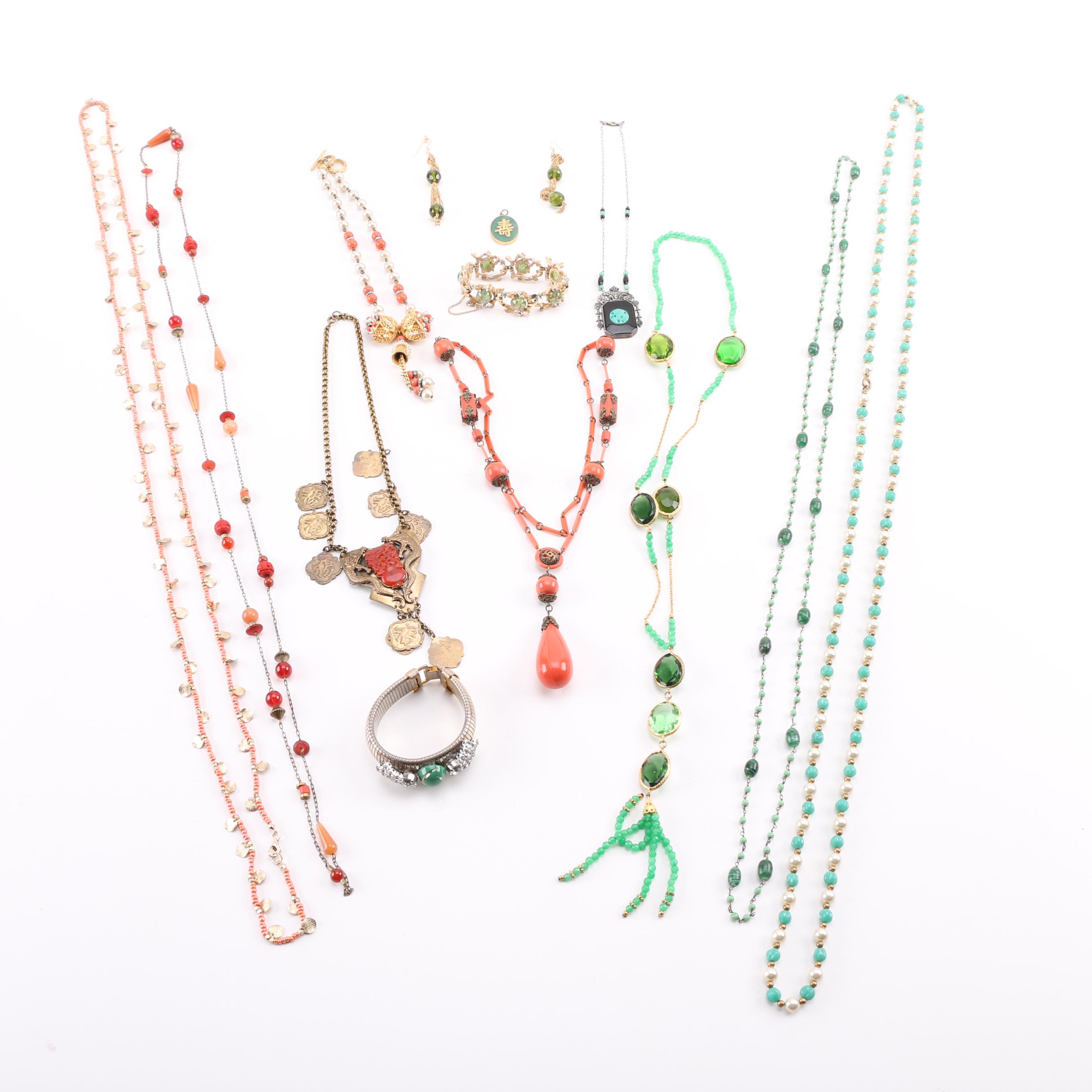 Vintage Jewelry Including Aventurine