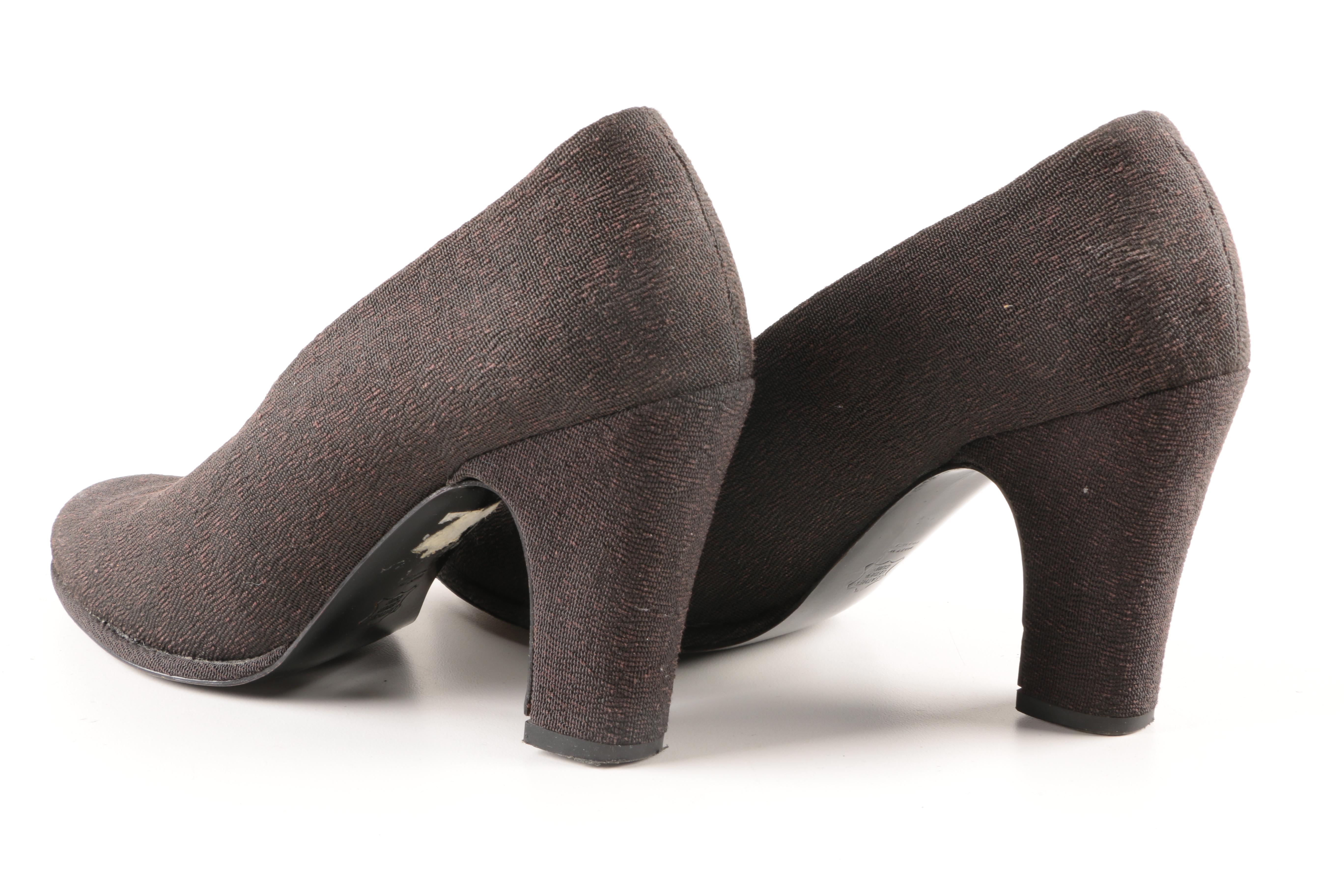 Robert Clergerie Dark Gray Pumps