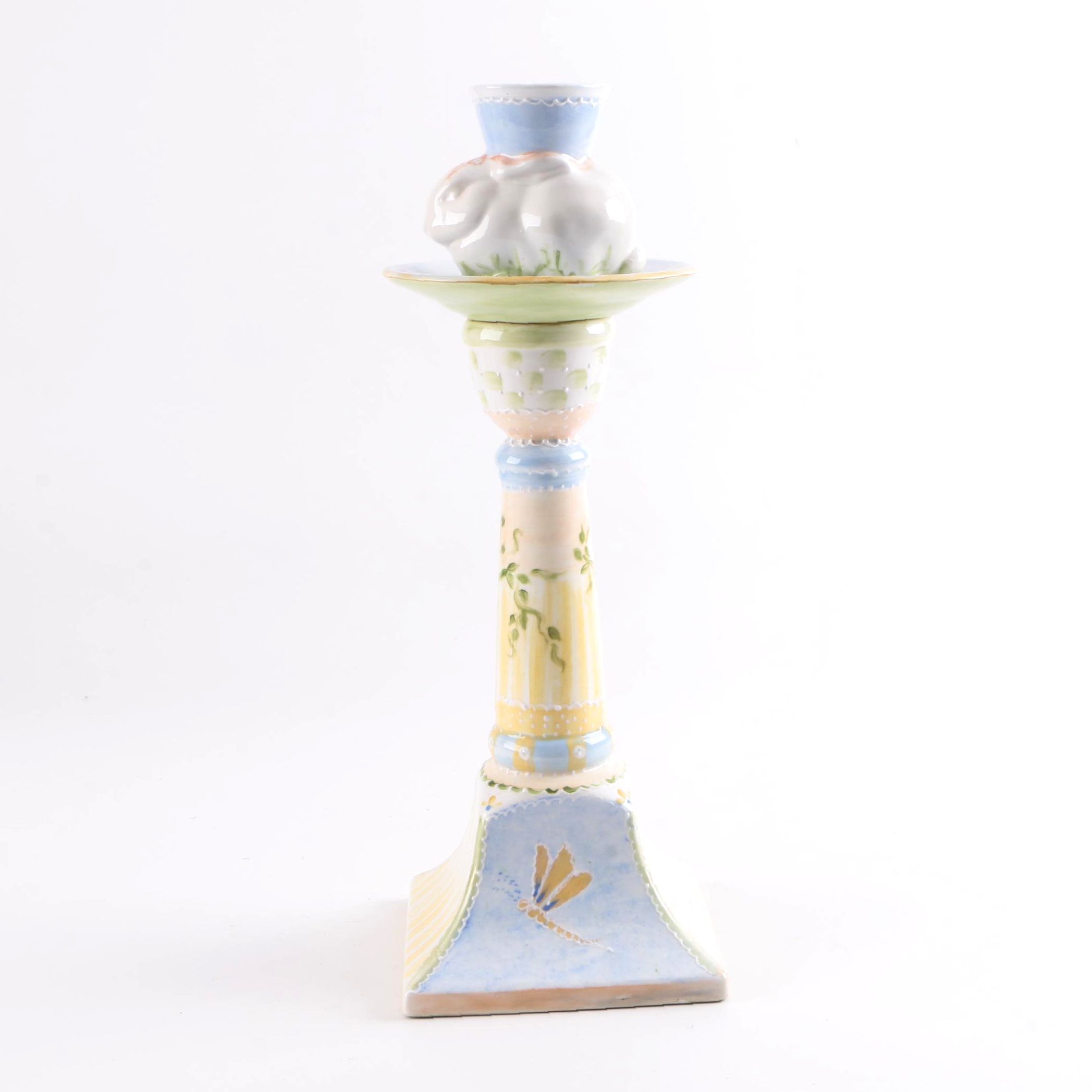 Ceramic Garden Candle Holder