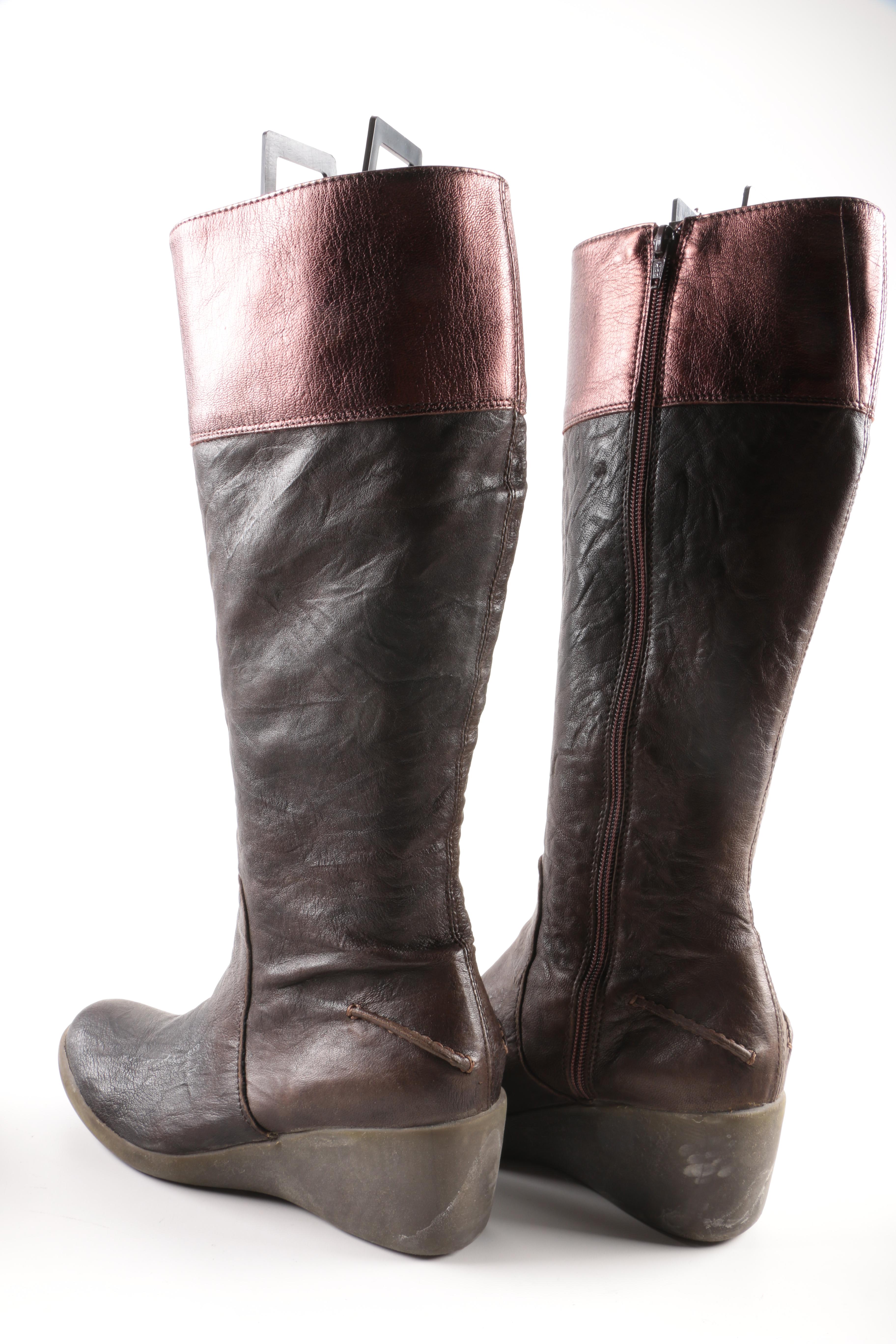 Women's Leather Boots Including KORS Michael Kors